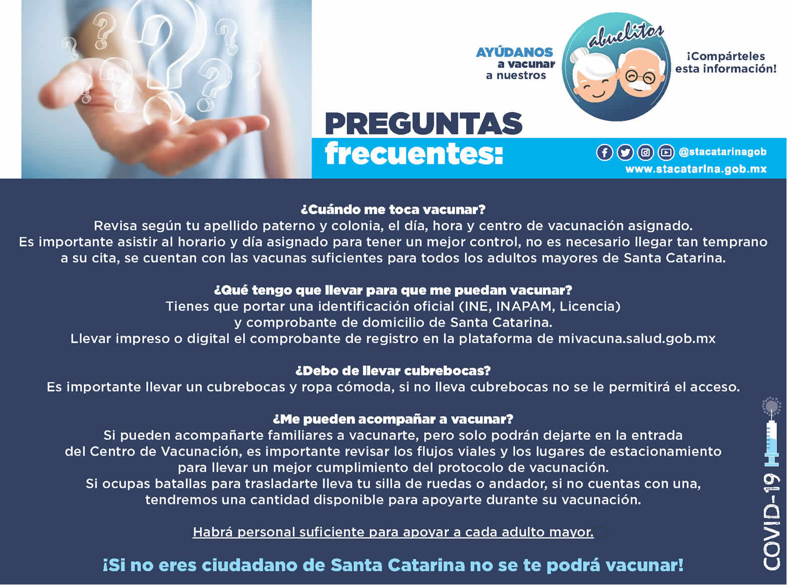 Plan Nacional de Vacunación - Santa Catarina, NL